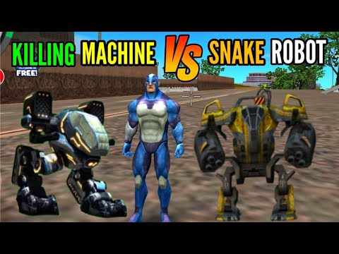killing machine VS new snake robot || rope hero vice town || pagal gamerz