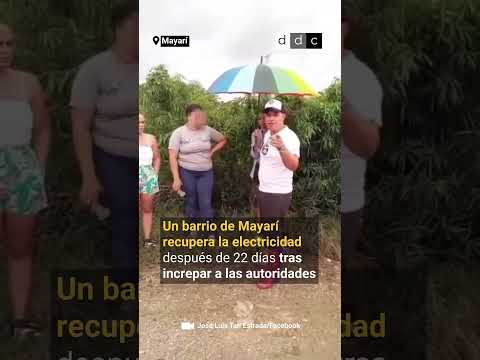 Protesta en Mayarí por falta de electricidad