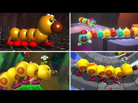 Evolution of Wiggler in Super Mario Games (1990-2021)