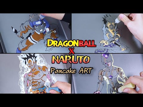 Dragonball & Naruto Pancake Art - Son goku, Freezer, Naruto, Sasuke | TPA