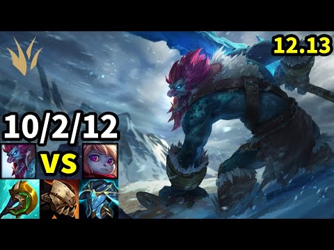 Trundle Jungle vs Poppy - KR Master | Patch 12.13