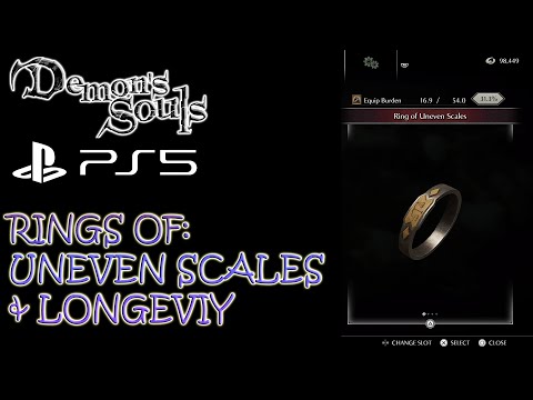 HOW TO GET RING OF UNEVEN SCALES & RING OF LONGEVITY - Demon's Souls PS5