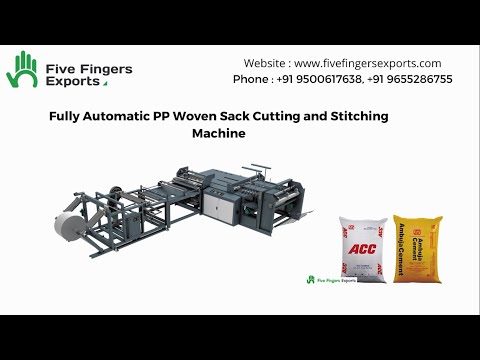Fully Automatic PP Woven Bag Cutting And Stitching Machine