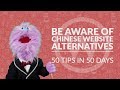 Tip 29: Be aware of Chinese website alternatives | 50 tips in 50 days