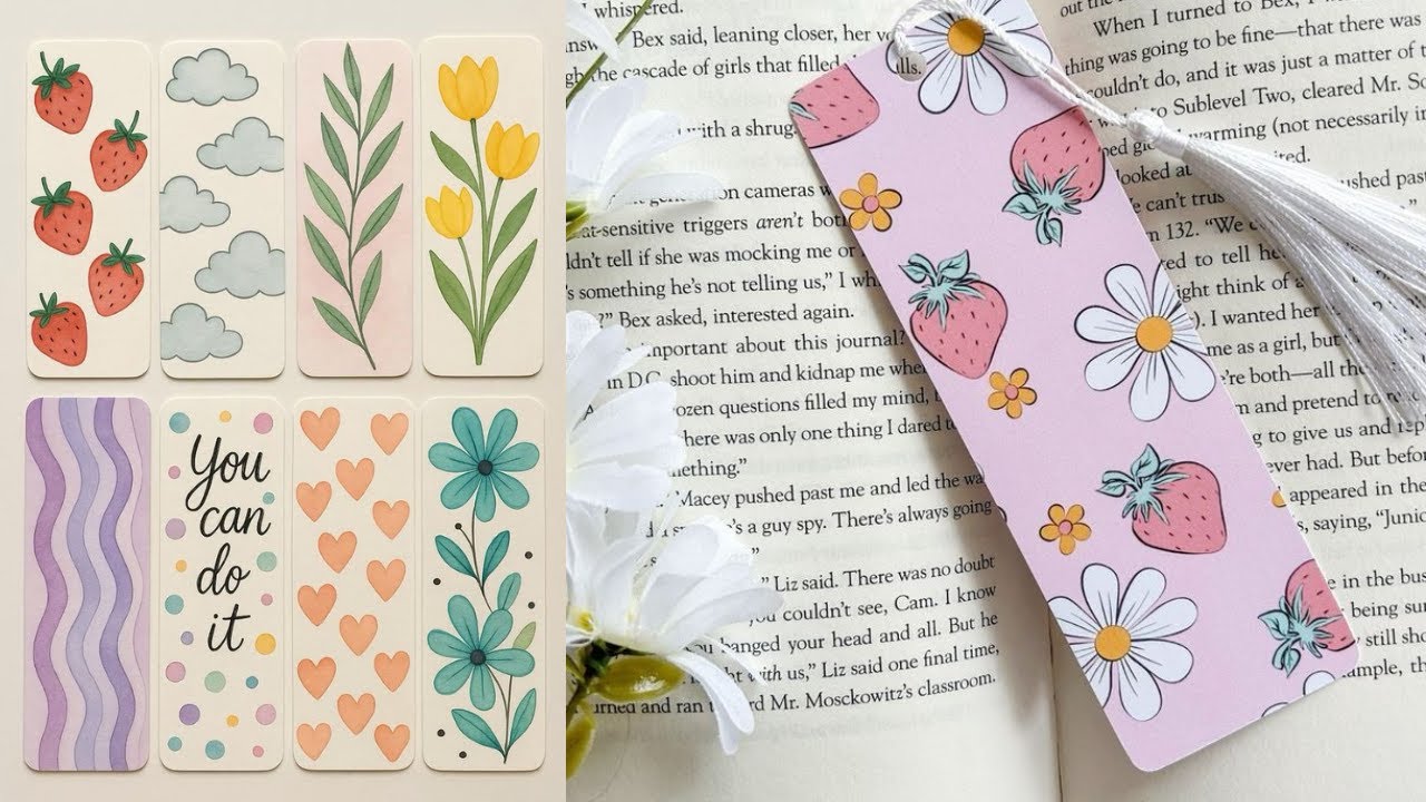 ✨ 20 Creative Bookmark Ideas | DIY Aesthetic Bookmarks for Journaling & Reading Lovers
