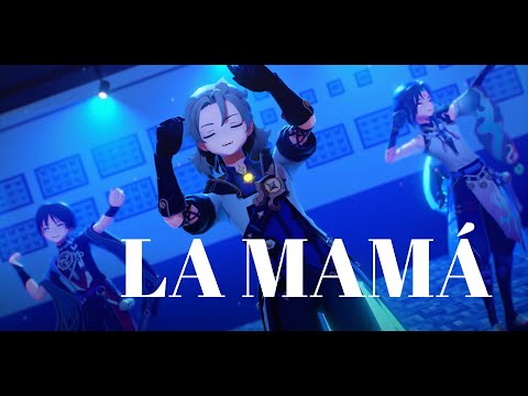 (MMD Genshin impact) La Mamá de la Mamá (lyrics) (Albedo Xiao Scaramouche)