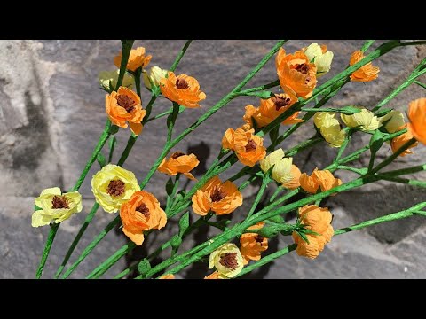 ABC TV | How To Make Paper Flower With Crepe Paper #9 - Craft Tutorial