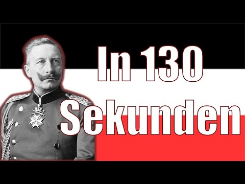 Kaiser Wilhelm II Außenpolitik in 130 Sekunden