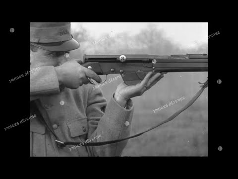 RARE WW1 Footage of French RSC 1917 Rifle Being Demonstrated
