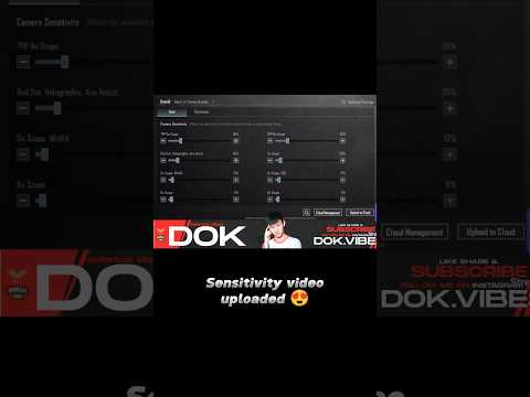 DOK SENSITIVITY🔥 #pubg #shorts