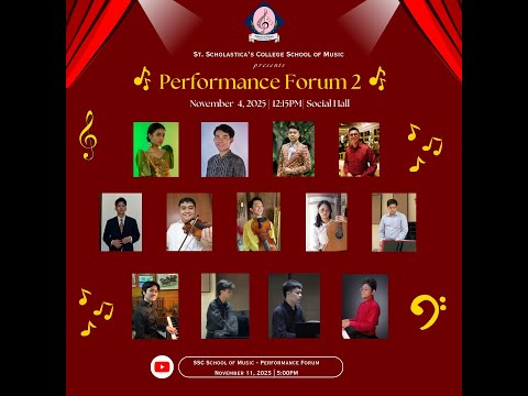 SSC School of Music - Performance Forum 2 (November 4, 2025)