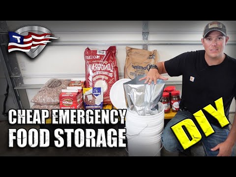 CHEAP DIY Emergency Long Term Food Storage!