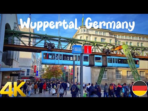 Wuppertal, Deutschland Rundgang 4K 60fps