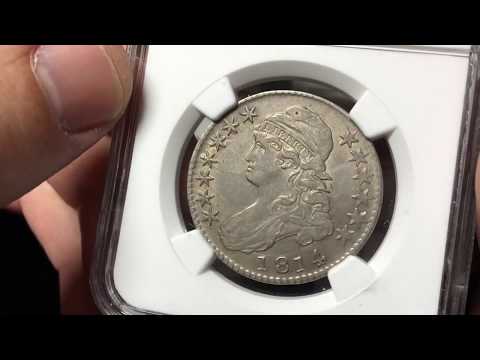 NGC open box coin grade results  - 3 Leg Buffalo, 1923-S Standing Liberty Quarter, 1814 Bust Half
