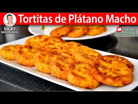 TORTITAS DE PLATANO MACHO | Vicky Receta Facil