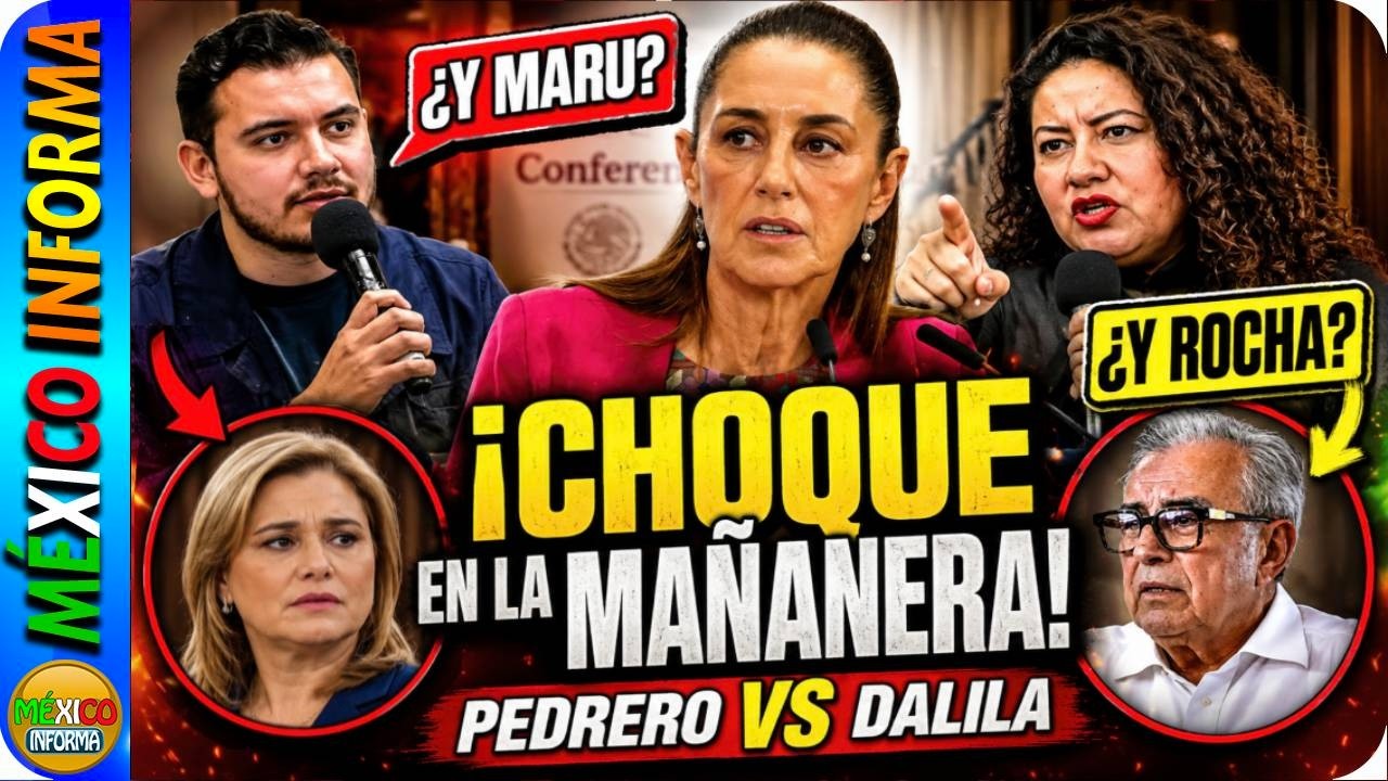 PEDRERO PREGUNTA POR LA CNN Y MARU CAMPOS Y DALILA POR ROCHA MOYA. ASÍ RESPONDIÓ LA PRESIDENTA.