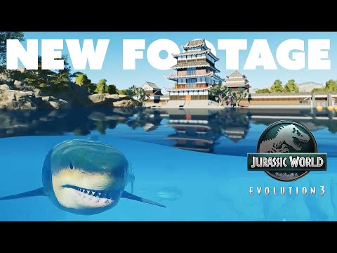 🔲 NEW JWE3 Gameplay Footage: Megalodon Lagoon & Yutyrannus Habitat | Jurassic World Evolution 3 News