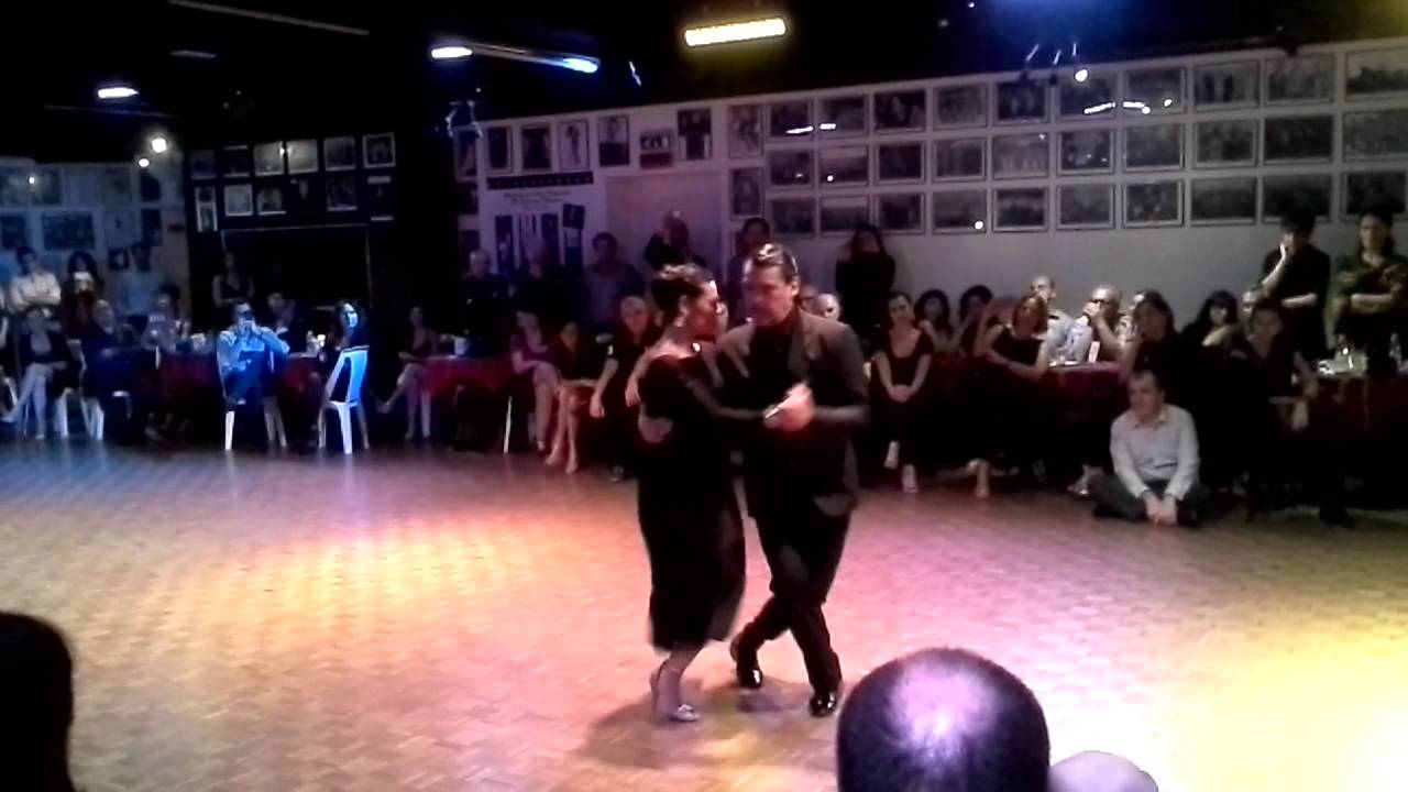 Alejandro Aquino e Natalia Hills  17 01 2015 alla Zotto Tango Academy Milano   Tango  Osvaldo Puglie