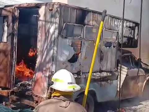 INCENDIO EN GALVEZ SANTA FE 
