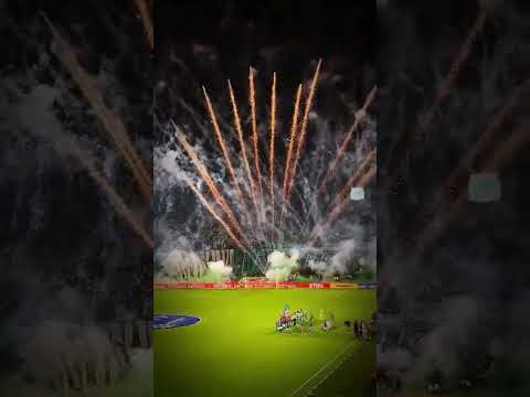 "Recibimiento de Los del Sur - Atlético Nacional vs Junior" Barra: Los del Sur &bull; Club: Atlético Nacional &bull; País: Colombia