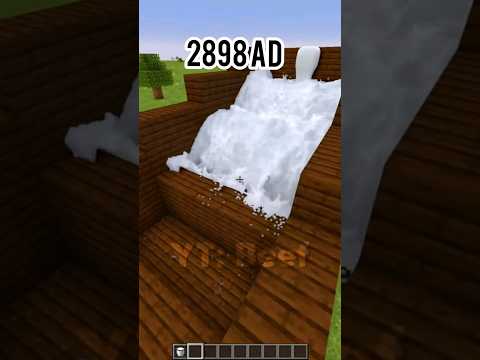 Minecraft time travel to 2898AD?! 😱 #shorts