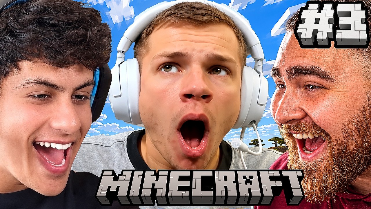 PLAYING HARDCORE MINECRAFT UNTIL WE BEAT IT DAY 3