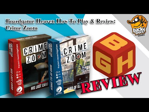 Boardgame Heaven How To Play & Review 157: Crime Zoom (Lucky Duck)