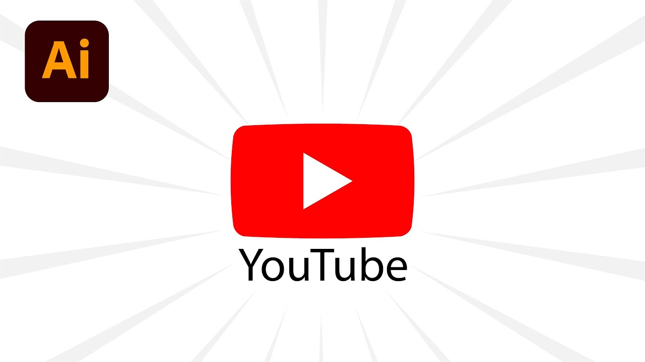 How to design Youtube Logo | Adobe illustrator Tutorial 2024