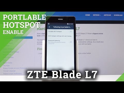 How to Share Wi-Fi on ZTE Blade L7 – Enable Portable Hotspot