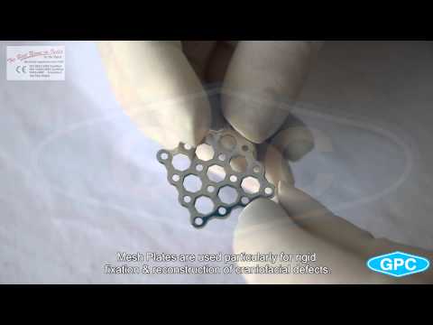 Maxillofacial mesh plates implants