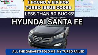 HYUNDAI SANTA FE FIX FOR CODE P2565 \P2564\P2562 - TURBOCHARGER