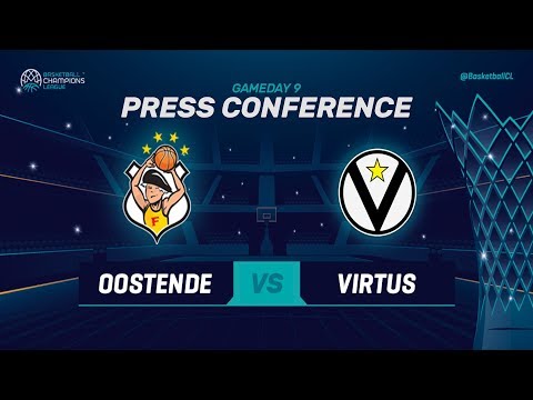 Filou Oostende v Segafredo Virtus Bologna - Press Conference - Basketball Champions League 2018-19