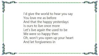 Webb Pierce - Let Forgiveness In Lyrics