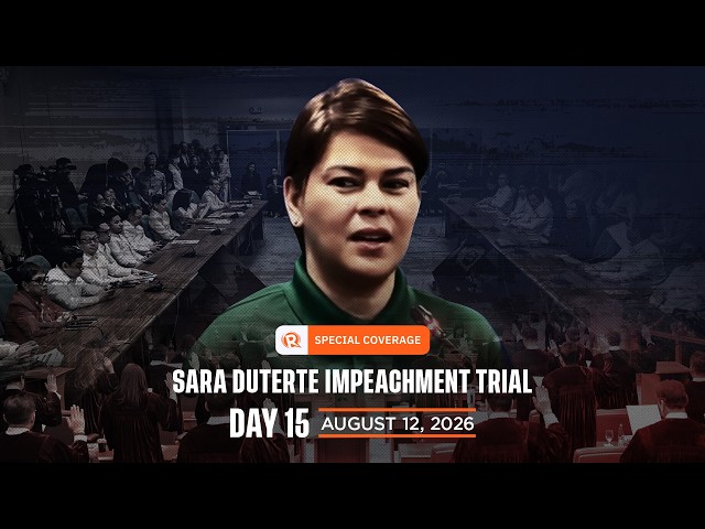 SPECIAL COVERAGE: Impeachment trial of Sara Duterte