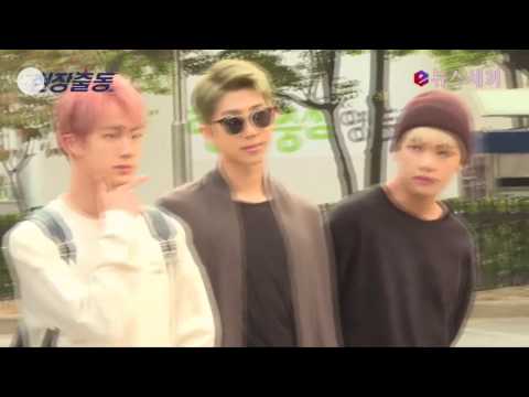 [Vietsub] enewstv 161014 BTS on the way to Music Bank