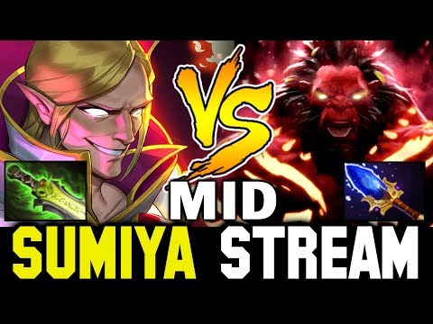 75min 9-Slotted Invoker vs MID AXE | Sumiya Invoker Stream Moment #1075