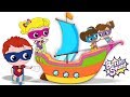 Bottle Squad Ship Shape Build A Ship Videos For Kids Children Story Superhero Babies