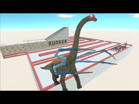 ESCAPE FROM ALIEN BRACHIOSAURUS #1 - Animal Revolt Battle Simulator