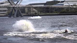preview picture of video 'JetSki Acrobatics, Clip 2, Tees Barrage, UK, 5/2013'