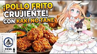 【#VtuberEspañol】¡Súper Crujiente! Receta de Pollo Frito con Kaki no Tane 🍗✨con Yasumarudashi