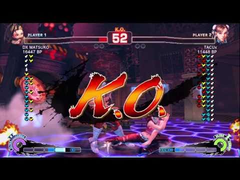 DX MATSUKO [Ibuki] vs TACUx [Chun] 2/3 SSF4 Japanese Online Ranked Matches - TRUE-HD