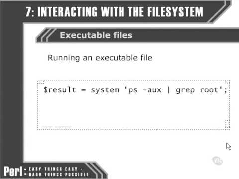 VTC Player   Perl Fundamentals, Running executable files 2