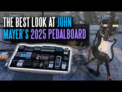 John Mayer's 2025 Festival Touring Pedalboard In Crazy Detail + Rack Gear & Pedals