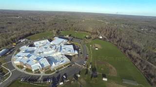 Alien 560 quadcopter view of Bay Path Regional Vocational Technical High School