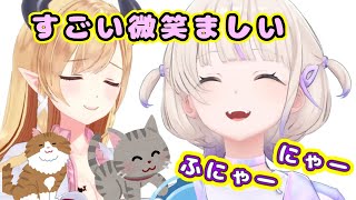 ちょこ先生の子猫とにゃーにゃー鳴きながら遊んだはじめばんちょー【ホロライブ切り抜き/癒月ちょこ/轟はじめ】