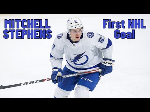 Mitchell Stephens #67 (Tampa Bay Lightning) first NHL goal Dec 28, 2019