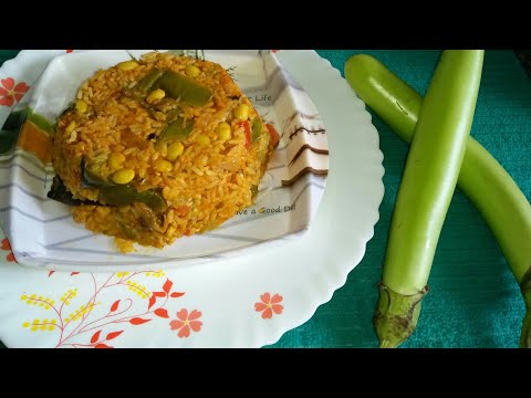 ಅವರೆಕಾಳಿನ ವಾಂಗಿಬಾತ್ ಧಮ್ ಪುಲಾವ್ /Green Brinjal Dum Pulao In Kannada Video