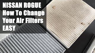 2021-2026 Nissan Rogue Engine And Cabin Air Filter Change How To EASY