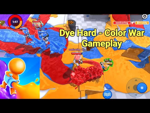 Dye Hard - Color War Game Gameplay - YouTube