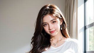 🌅✨ Golden Morning Whisper | AI美女優那 (Yuna) 뮤직 슬라이드쇼 | 朝のささやき 💖